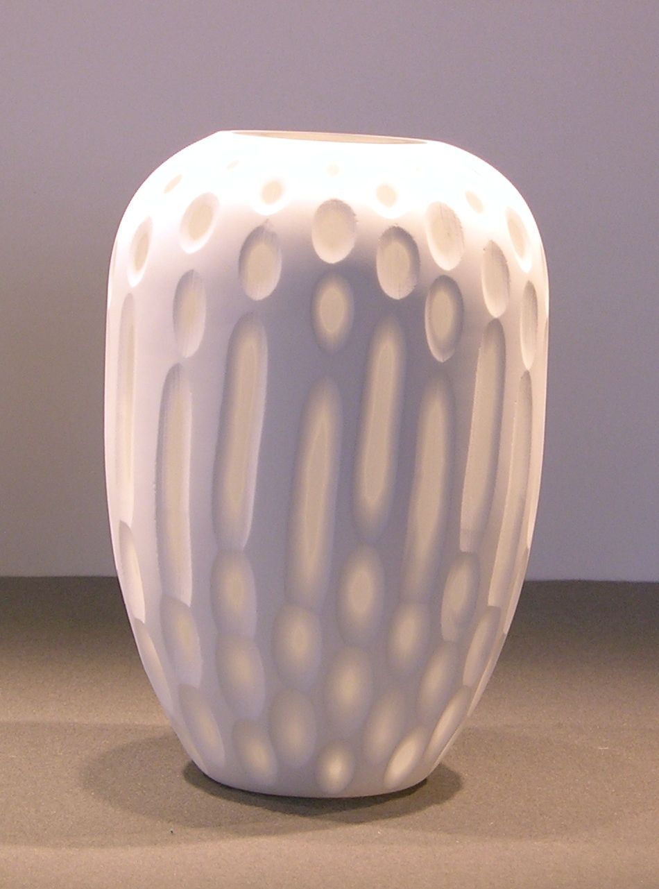 Vase BLANCHE Cascade niedrig