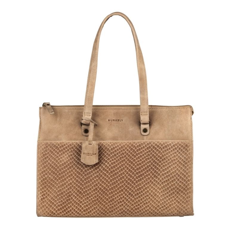 BURKELY FLOW FEM, Handtasche M, sand