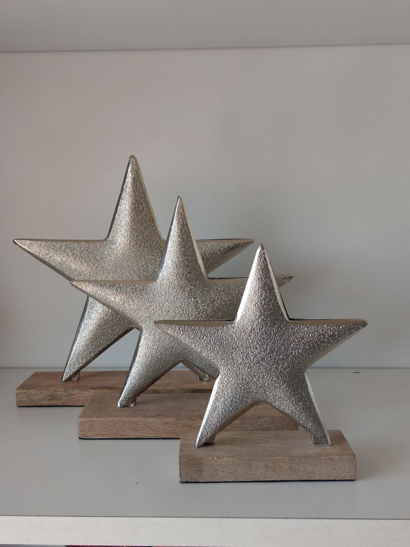 Cadeaux, Stern groß, silber