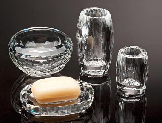 CRYSTAL Zahnputzbecher Facet rund