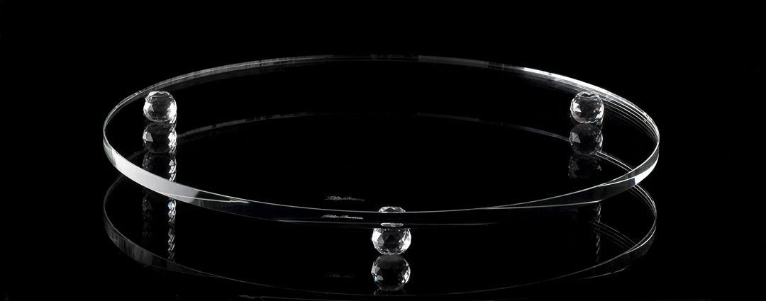 CRYSTAL Kuchenteller rund, klar