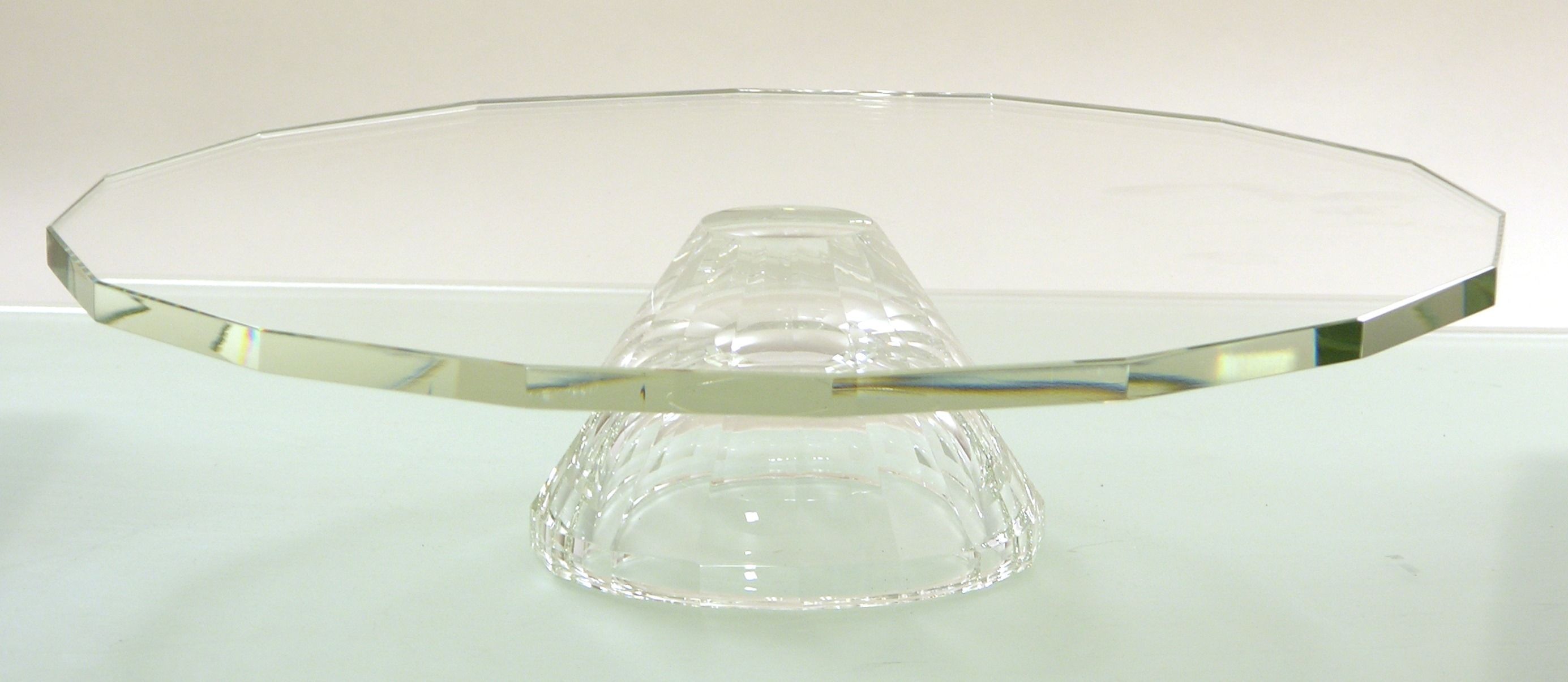 CRYSTAL Tortenplatte mit Fuß, klar