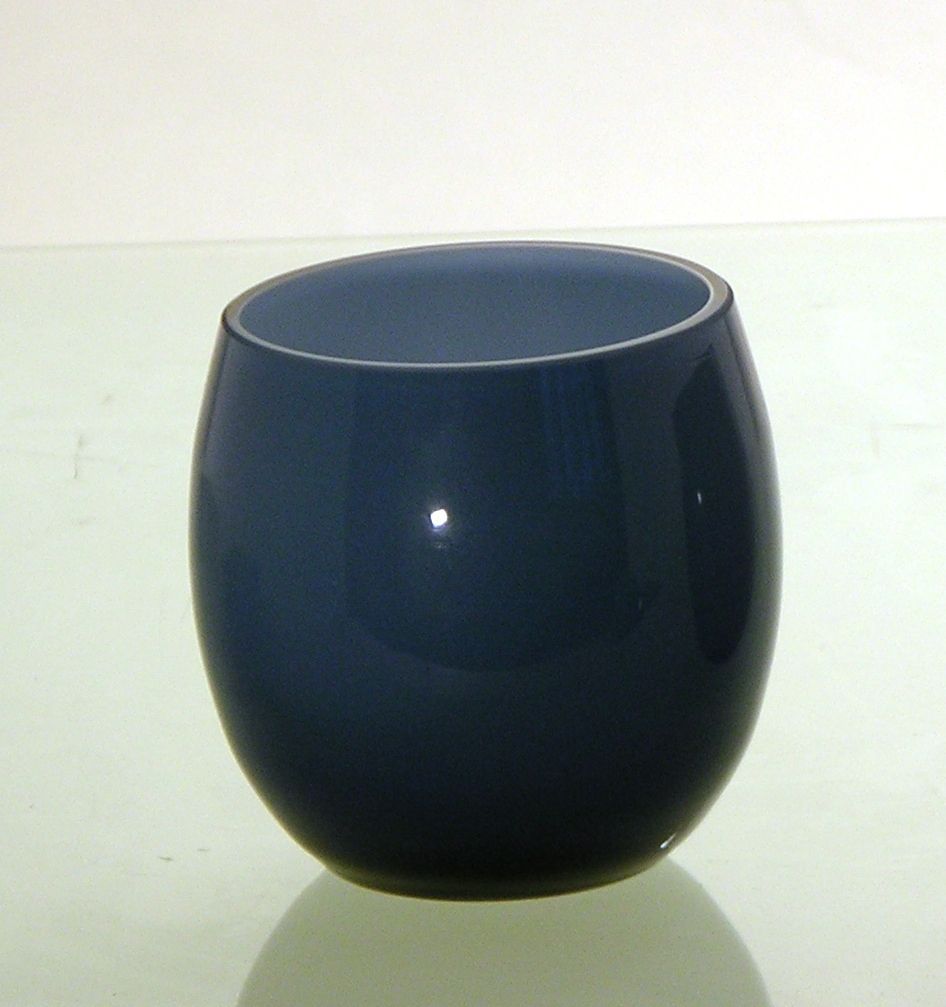 SHINE Windlicht dunkelblau medium