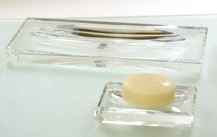 CRYSTAL Ablageschale Vanity eckig