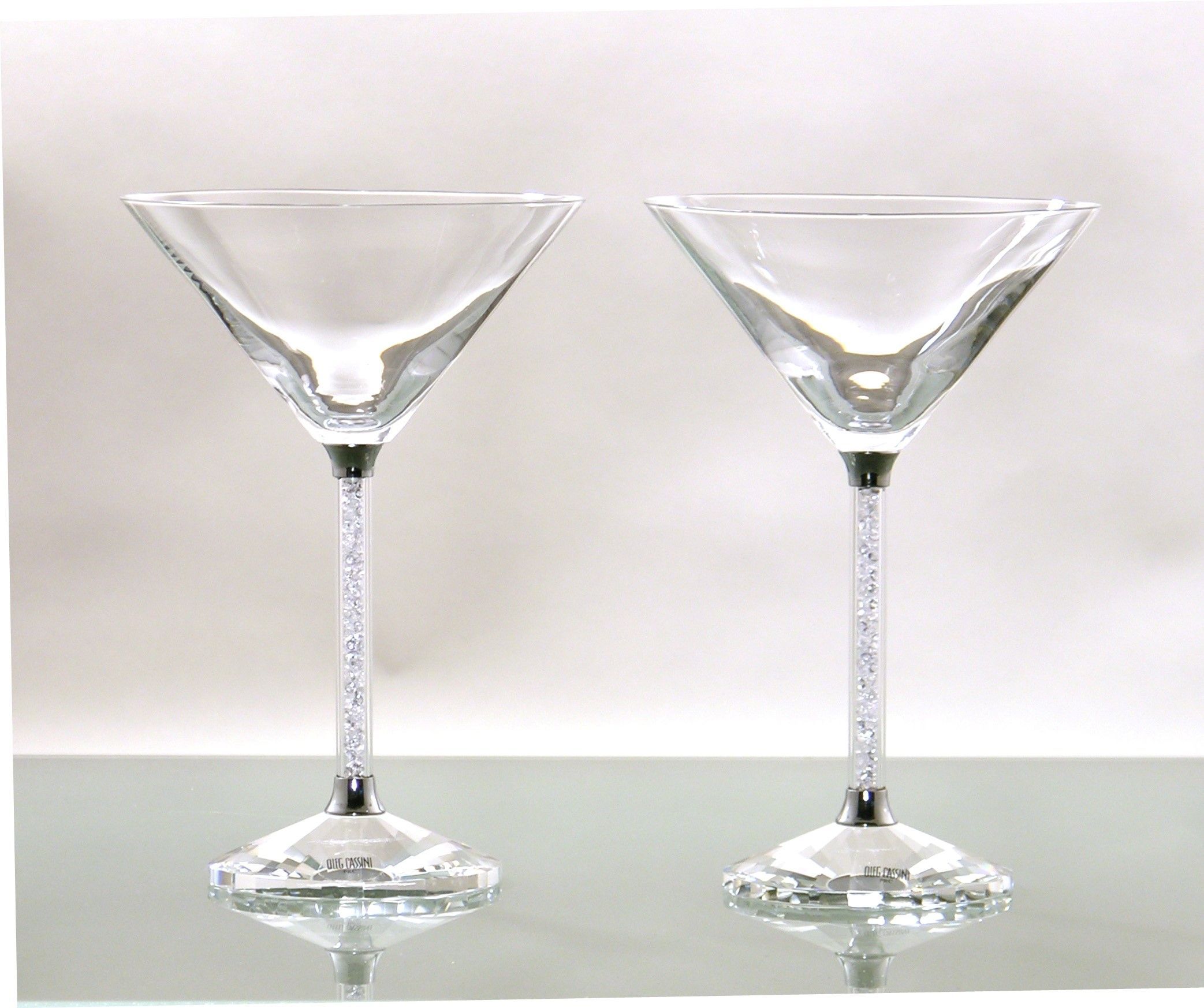 CRYSTAL Martini Glas Crystal Diamonds 2er Set