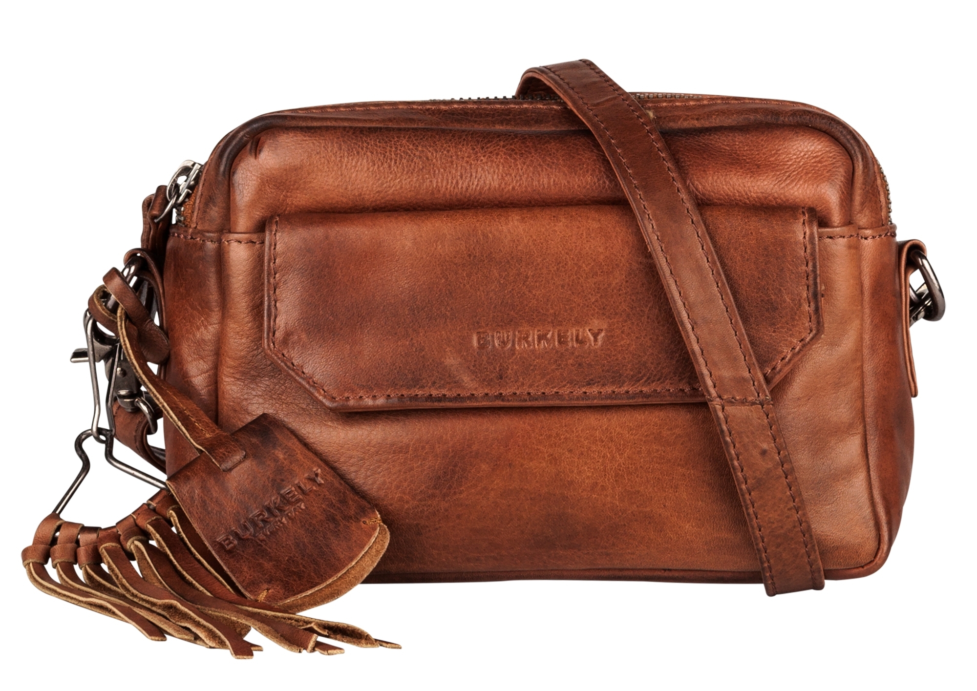 BURKELY NOBLE NOVA X-OVER 2-ZIPPER braun